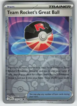 Team Rocket's Great Ball 205/217 ME: Ascended Heroes Pokemon Reverse Holo NM - Image 1
