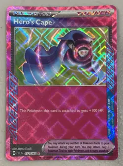 POKEMON HERO'S CAPE 152/162 Sv05 TEMPORAL FORCES ACE SPEC RARE HOLO TRAINER - Image 1