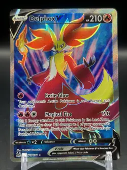 Delphox V (Full Art) SWSH11: Lost Origin - Pokemon NM 173/196 - Image 1