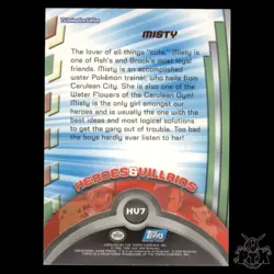 Topps Misty HV7 Foil Series 1 Pokemon 2000 - Image 2