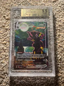 POKEMON BECKETT BGS 9.5 UMBREON VMAX Alternate ALT ART 215/203 EVOLVING SKIES - Image 1