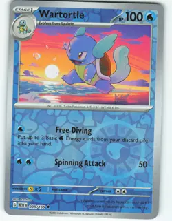 Wartortle - Reverse Holo - 8/165 Scarlet & Violet 151 - Pokemon TCG - 2023 - Image 1