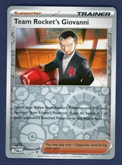 Team Rocket's Giovanni 174/182 Uncommon Destined Rivals Pokemon Reverse Holo NM - Image 1
