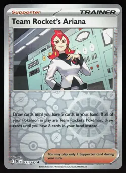 Team Rocket's Ariana 171/182 Uncommon Destined Rivals Pokemon Reverse Holo NM - Image 1