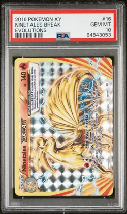 POKEMON NINETALES BREAK 16/108 EVOLUTIONS 2016 PSA 10 - Image 1