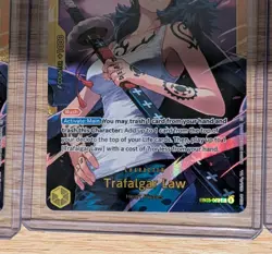 3x Op TCG - Trafalgar Law ENGLISH EB03-062 HEROINES SEC Near Mint - Image 5