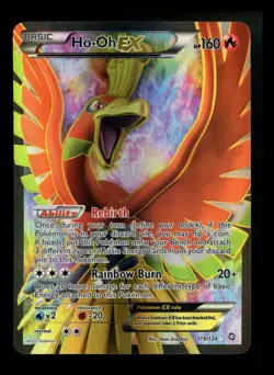 #4 Ho-Oh EX 119/124 Dragons Exalted 2012 Full Art Holo Rare Pokemon Card TCG - Image 1