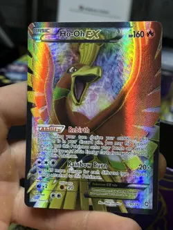 #4 Ho-Oh EX 119/124 Dragons Exalted 2012 Full Art Holo Rare Pokemon Card TCG - Image 4