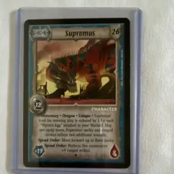 Warlord Saga of the Storm Supremus Dragon Mercenary Card 26 Unique - Image 1