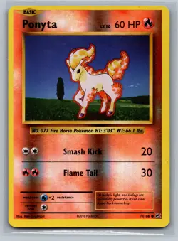 Ponyta XY - Evolutions #19/108 Common,Reverse Holo Pokemon Card - Image 1