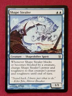 Magic The Gathering SAVIORS OF KAMIGAWA SHAPE STEALER blue card MTG - Image 1