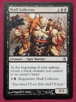 Magic The Gathering SAVIORS OF KAMIGAWA SKULL COLLECTOR black card MTG - Image 1