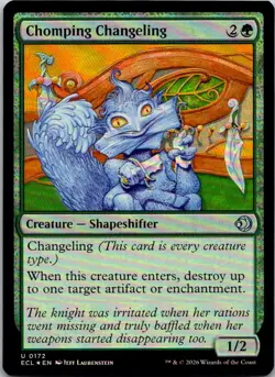 Chomping Changeling Foil U Lorwyn Eclipsed 172 NM - Image 1