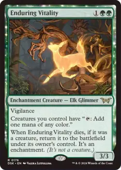 Magic The Gathering: FOIL Enduring Vitality , Duskmourn: House of Horror-NM - Image 1