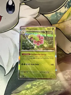 Pokemon TCG Meganium Mega Evolution MEP001 Prerelease Stamped Promo Deck Spanish - Image 1