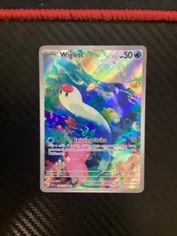 Pokemon Wiglett 206/198 Illustration Rare Scarlet & Violet Base Set Holo NM - Image 1