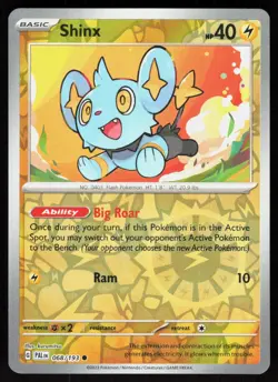 Shinx 068/193 Common Paldea Evolved Pokemon Reverse Holo Near Mint - Image 1
