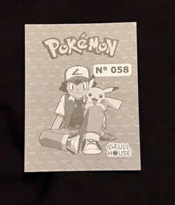 2025 POKEMON KANTO & JOHTO FH Sticker #058 GROWLITHE Peru Edition - Image 2