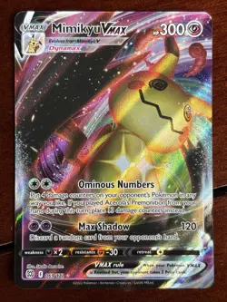 Pokemon Brilliant Stars Mimikyu Vmax 069/172 Full Art Holo Rare - Image 1