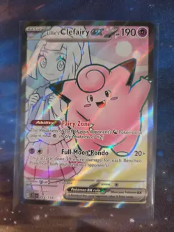Pokemon TCG Lillie's Clefairy ex 173/159 Journey Together SV09 Full Art - Image 1