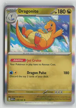 Dragonite 149/165 Rare 151 Pokemon Holo Near Mint - Image 1