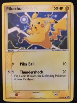 Pikachu 60/106 Emerald Common Pokemon TCG MP - Image 1