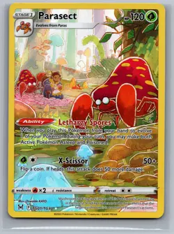 Parasect TG01/TG30 Holo Lost Origin Trainer Gallery Pokemon NM/M - Image 1