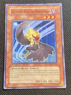 YuGiOh! Blackwing - Kalut the Moon Shadow RGBT-EN012 Common 1st Edition LP - Image 1