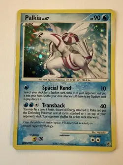Pokemon Palkia Card 11/130 Holo Rare Diamond and Pearl LP - Image 1