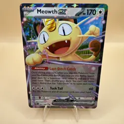 Pokemon Meowth EX 062/088 Holo Card HP170 Last-Ditch Catch - Image 1
