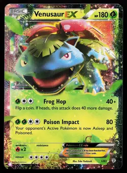 Venusaur EX 1/83 Holo Generations Pokemon Card - Image 1