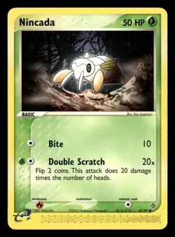 Nincada 67/97 ex Dragon Pokemon Card - Image 1