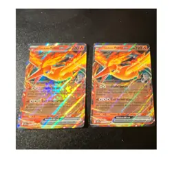 Team Rocket's Moltres ex 031/182 Destined Rivals Holo Pokemon 2 Card Lot - Image 1