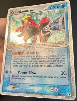 Crawdaunt ex SWIRL! 99/110 2006 EX Holon Phantoms Pokemon Card Holo Rare - Hp - Image 4