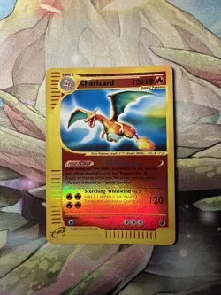 Pokemon TCG Charizard Expedition Base Set Holo Rare Card 6/165 Reverse Holo - Image 2