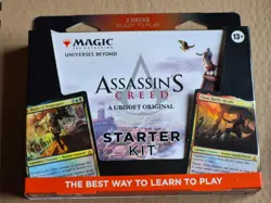 Magic The Gathering ASSASSIN'S CREED Starter Kit WHITE Red BLUE Black 2 DECKS - Image 1