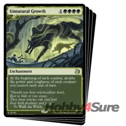 Unnatural Growth X4 M/NM Magic MTG Wilds Of Eldraine: Enchanting Tales - Image 1