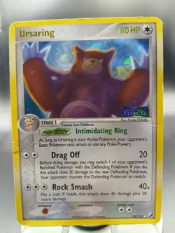 Pokemon Damaged Ursaring 80HP EX Unseen Forces 18/115 Rare Stage 1 Pokemon - Image 1