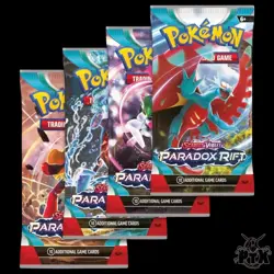 Paradox Rift Booster Pack Art Set X4 Pack Pokemon 2023 - Image 1