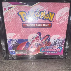 Sealed Fusion Strike Booster Box Pokemon TCG Sword & Shield w/Acrylc - Mint Box - Image 1
