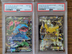 4 Pokemon PSA 1 Charizard Blastoise Venusaur Pikachu XY121 XY122 XY123 XY124 SEQ - Image 3