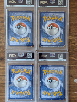 4 Pokemon PSA 1 Charizard Blastoise Venusaur Pikachu XY121 XY122 XY123 XY124 SEQ - Image 4