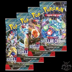 Stellar Crown Booster Pack Art Set X4 Pack Pokemon 2024 - Image 1