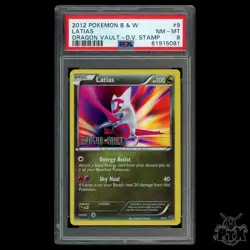 Latias Holo Stamped #9/20 PSA 8 Dragon Vault Pokemon 2012 - Image 1