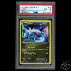 Latios Holo Stamped #10/20 PSA 8 Dragon Vault Pokemon 2012 - Image 1