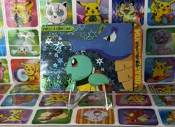 Pokemon Pikachu HOLO Vintage Pocket Monsters Prism Sticker 1998 Bandai Ninetndo - Image 1