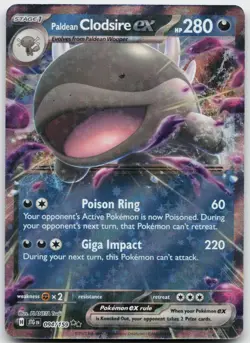 Paldean Clodsire ex 094/159 Double Rare Journey Together Pokemon Near Mint - Image 1