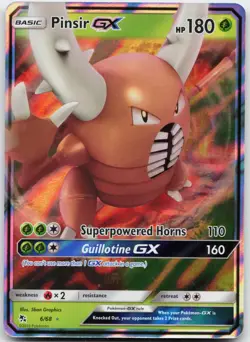Pinsir GX 6/68 Holo GX Rare Hidden Fates Pokemon Near Mint - Image 1