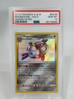 2019 Pokemon Magnezone Holo Hidden Fates #SV29 Sun and Moon PSA 10 Gem Mint - Image 1