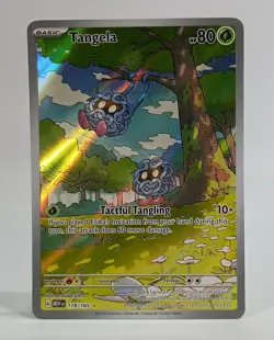 2023 Pokemon Tangela 178/165 Scarlet & Violet 151 Illustration Rare Full Art NM - Image 1